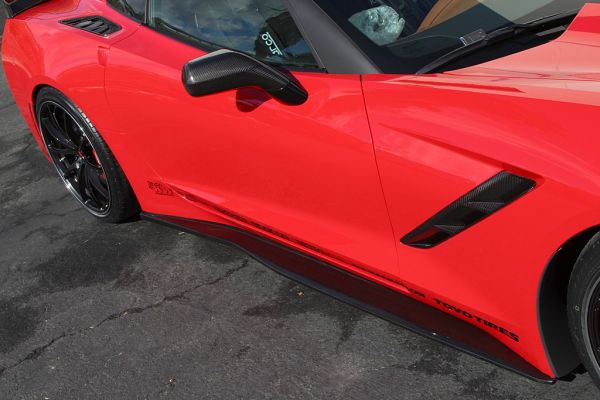 APR Corvette C7 Carbon Fiber Side Skirts